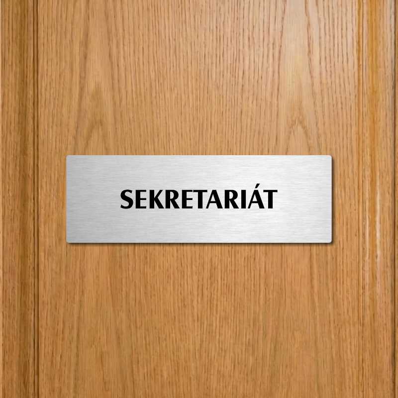Sekretariát, 240x79mm, zlatá popiska s imitacemi šroubků